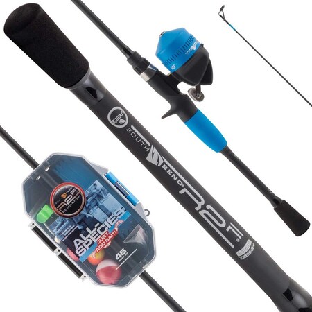 Ready 2 Fish Ready-2-Fish Just Add Bait All-Species Spincast Combo R2F-JABL-SC